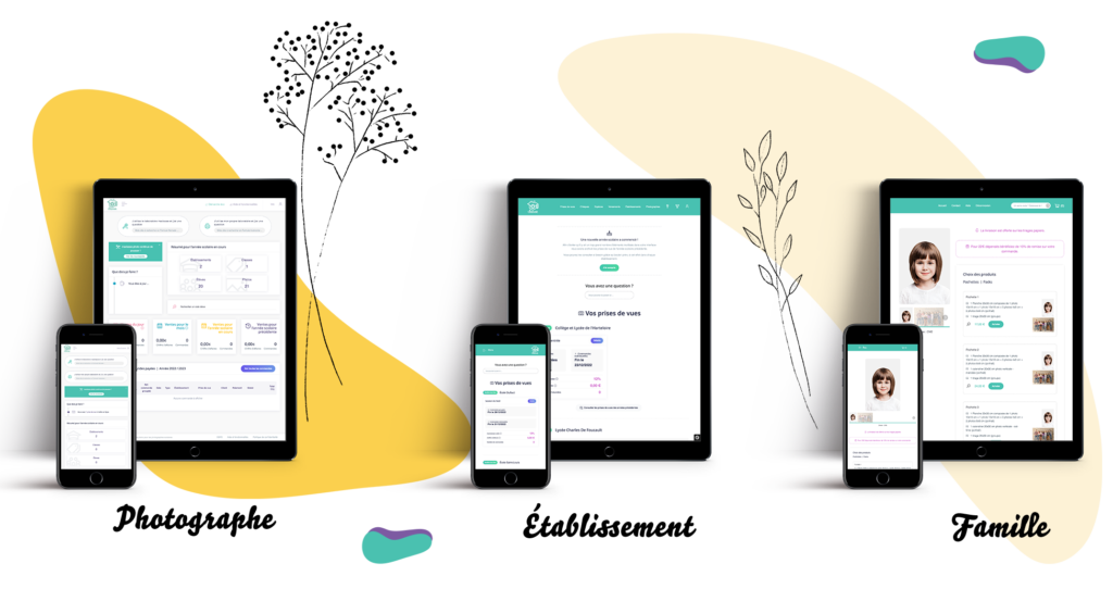 L' application en ligne gère la commande
